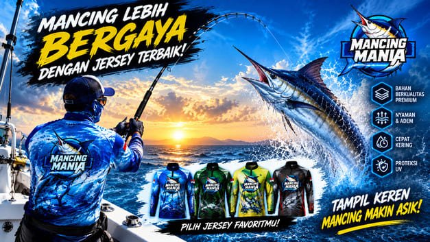Banner Jersey Mancing Outdoor