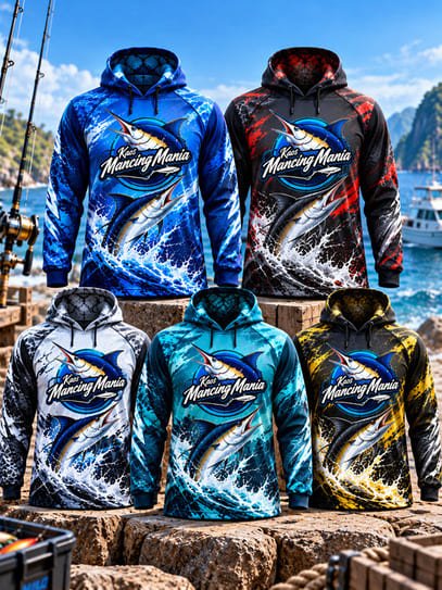 Jersey Fishing Motif Ikan